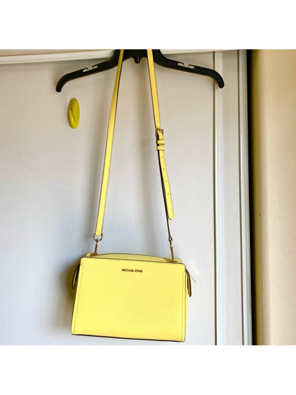 Sexy bright yellow crossbody